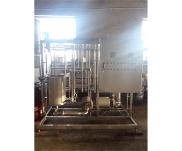 1噸電加熱酸奶巴氏帶閃蒸、均質(zhì)